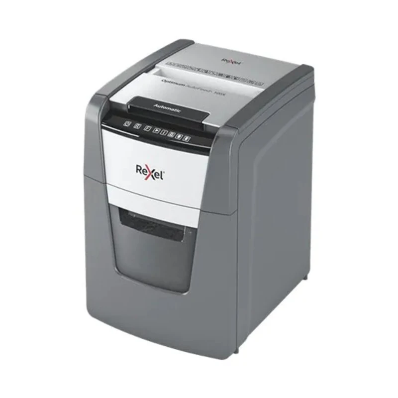 Автоматичен шредер за хартия Rexel Optimum AutoFeed+100X, (P-4), Cross Cut, 34 л, 1-2 потребители