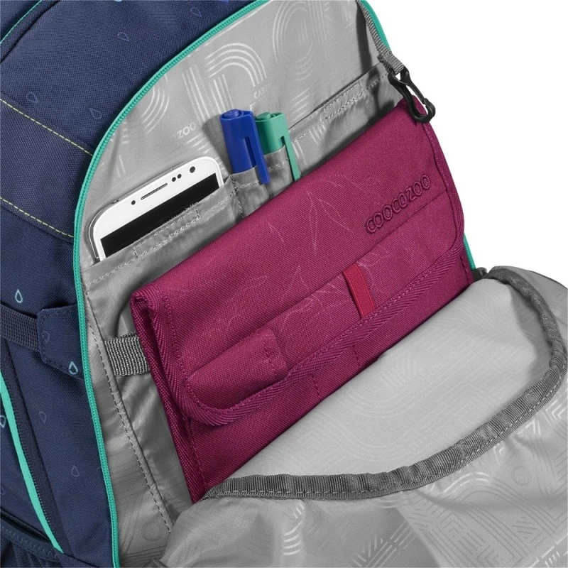 Ученическа раница COOCAZOO Mate Happy Raindrops за над 10 г, за момиче, 4 отделения