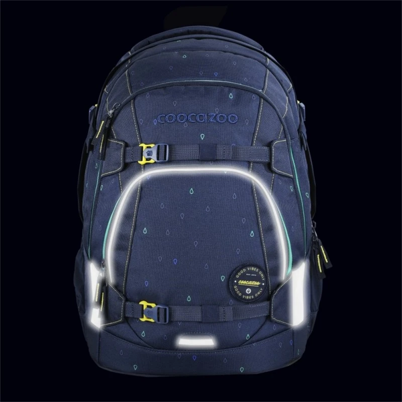 Ученическа раница COOCAZOO Mate Happy Raindrops за над 10 г, за момиче, 4 отделения