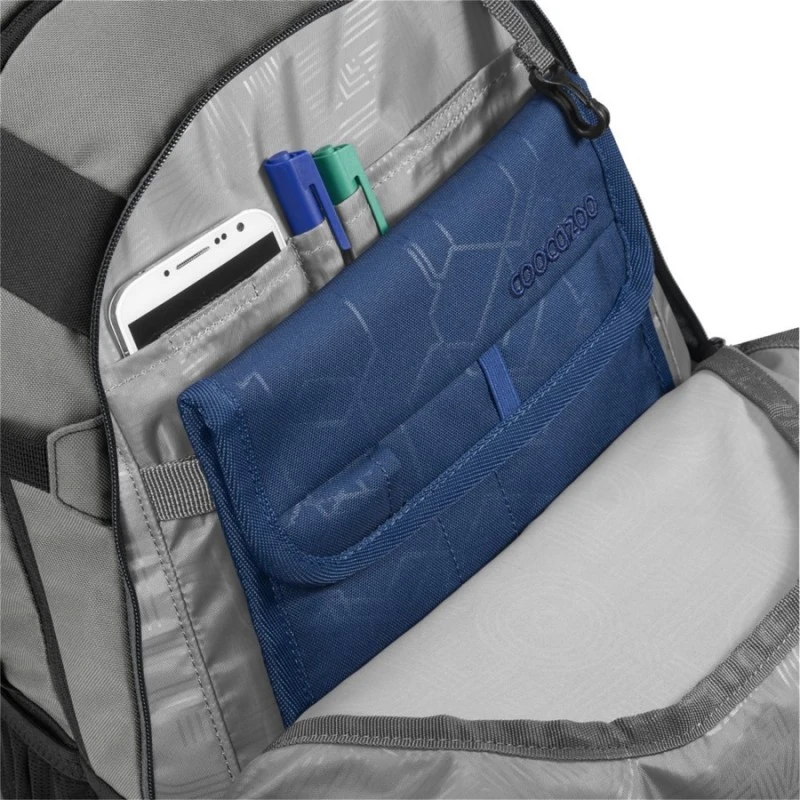 Ученическа раница COOCAZOO Mate Black Carbon за над 10 г, за момче, 4 отделения