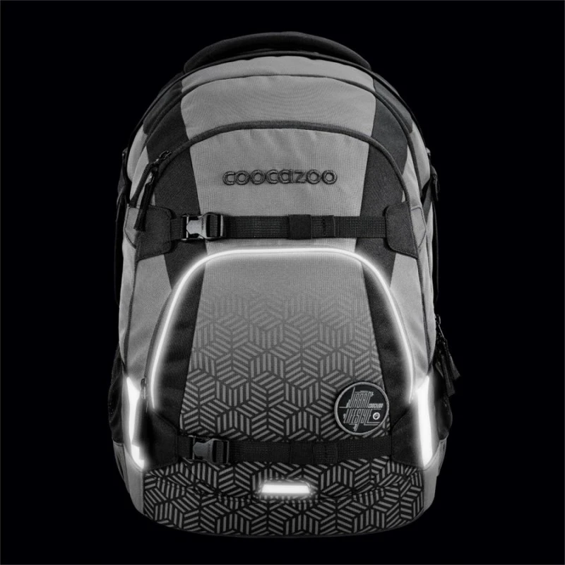 Ученическа раница COOCAZOO Mate Black Carbon за над 10 г, за момче, 4 отделения