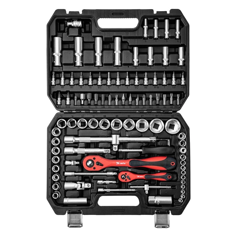 Комплект инструменти MTX, 94 части, 1/2", 1/4", CrV, пластмасова кутия  