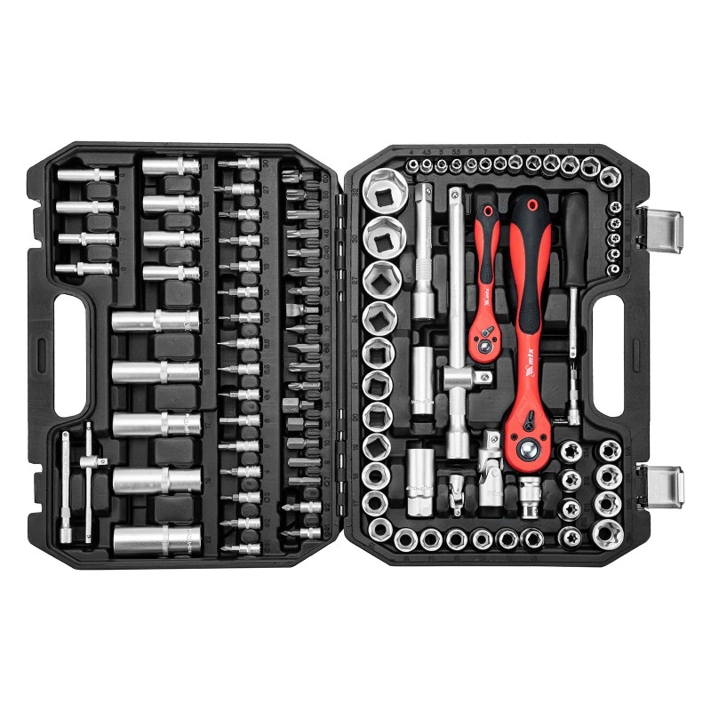 Комплект инструменти MTX, 108 части, 1/2", 1/4", CrV, пластмасова кутия