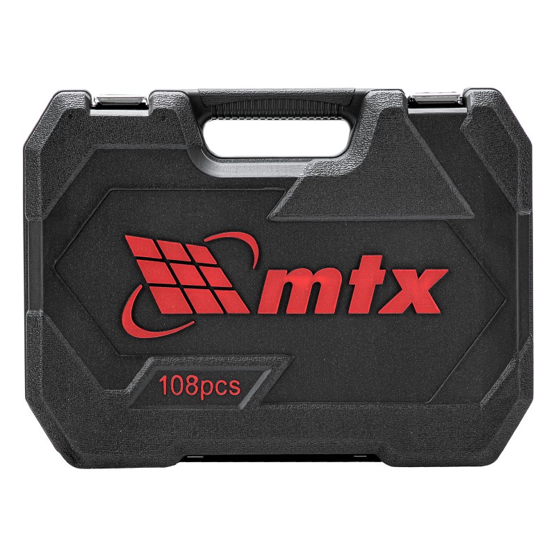 Комплект инструменти MTX, 108 части, 1/2", 1/4", CrV, пластмасова кутия