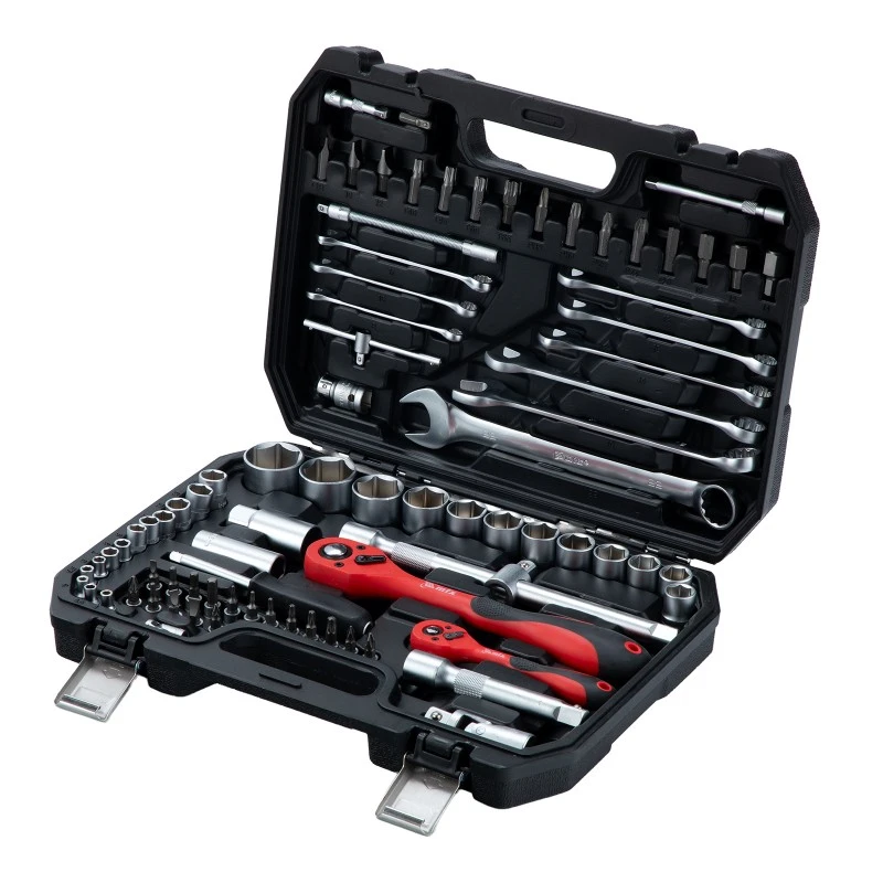 Комплект инструменти MTX, 82 части, 1/2", 1/4", CrV, пластмасова кутия