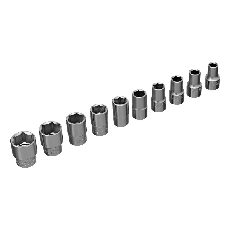 Комплект инструменти MTX,  12 части, вложки 1/2", 10-24 мм, тресчотка