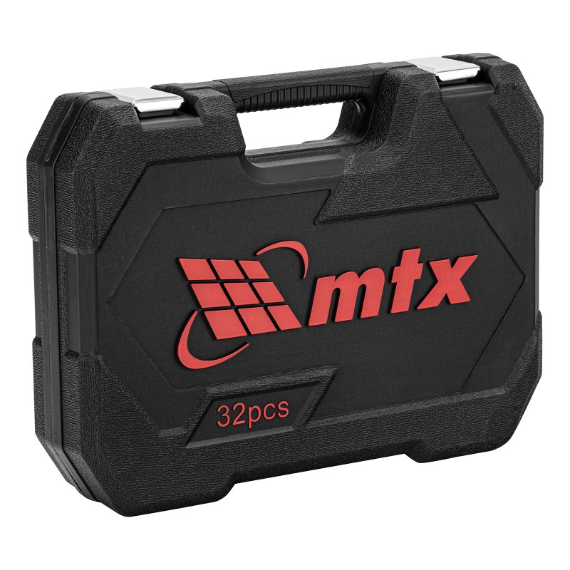 Комплект инструменти MTX 32 части, 1/2", CrV, пластмасова кутия 