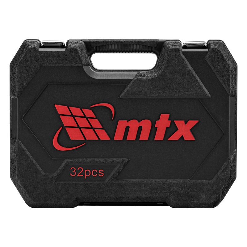 Комплект инструменти MTX 32 части, 1/2", CrV, пластмасова кутия 