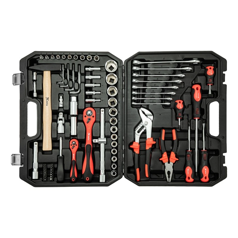 Комплект инструменти MTX, 76 части, 1/2", 1/4", CrV, пластмасова кутия