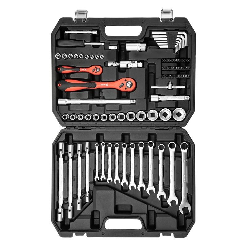 Комплект инструменти MTX, 89 части,  1/2", 1/4", CrV, пластмасова кутия 