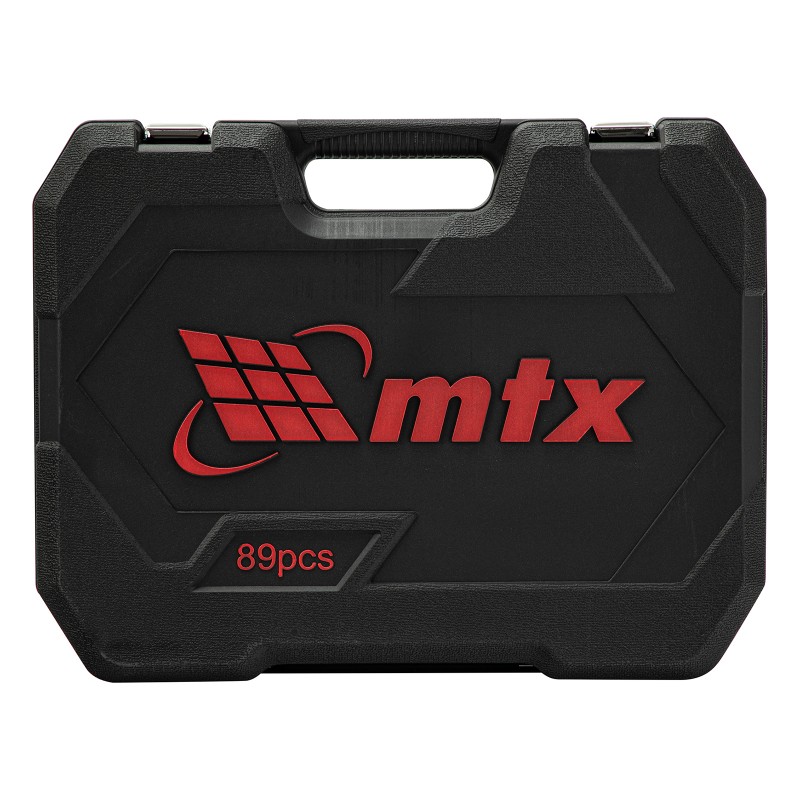 Комплект инструменти MTX, 89 части,  1/2", 1/4", CrV, пластмасова кутия 