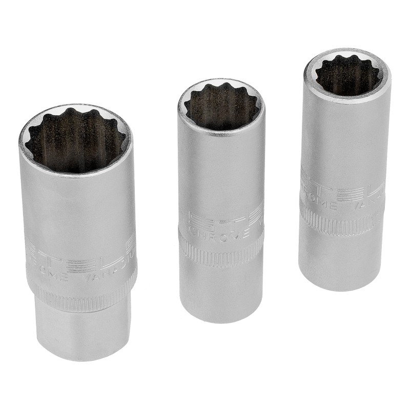 Комплект инструменти Stels,  151 части, Cr-V, стомана S2, 1/4", 3/8", 1/2", усилен куфар