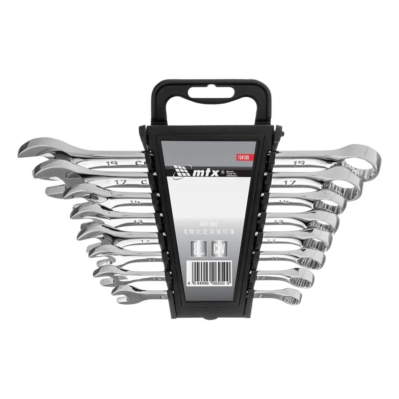 Комплект ключове MTX, звездогаечни, 8-19 mm, 8 бр., полирани