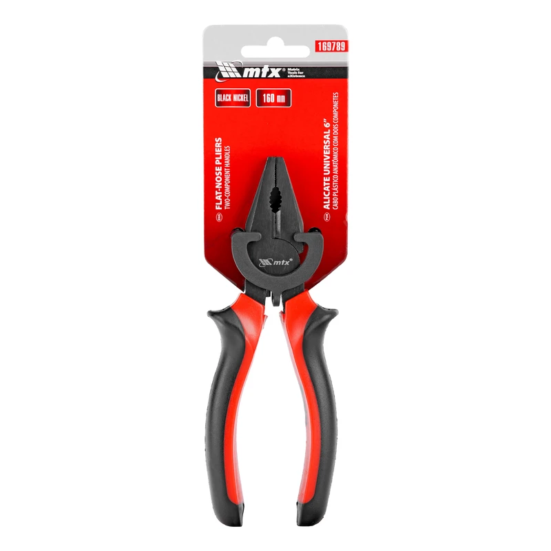 Клещи MTX, комбинирани Black Nickel, 160 мм, двукомпонентни дръжки