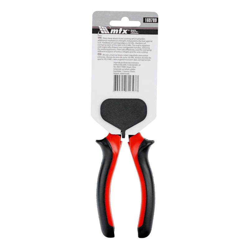 Клещи MTX, комбинирани Black Nickel, 160 мм, двукомпонентни дръжки