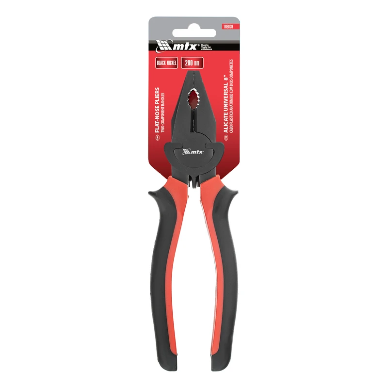 Клещи MTX, комбинирани Black Nickel, 200 мм, двукомпонентни дръжки
