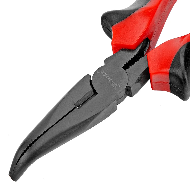 Клещи MTX, с удължени полукръгли извити челюсти Black Nickel, 160 мм, двукомпонентни дръжки