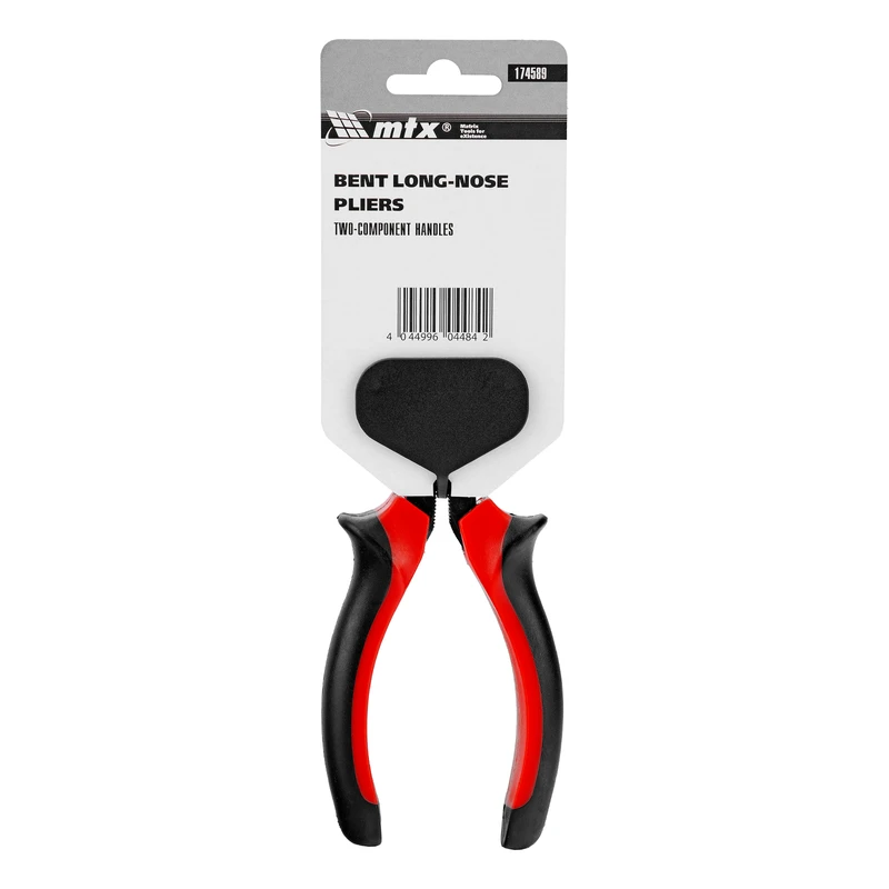 Клещи MTX, с удължени полукръгли извити челюсти Black Nickel, 160 мм, двукомпонентни дръжки