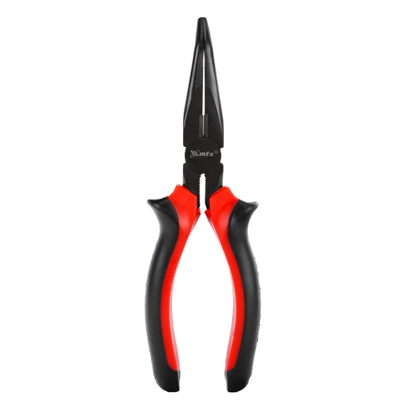 Клещи MTX, с удължени полукръгли извити челюсти Black Nickel, 180 мм, двукомпонентни дръжки