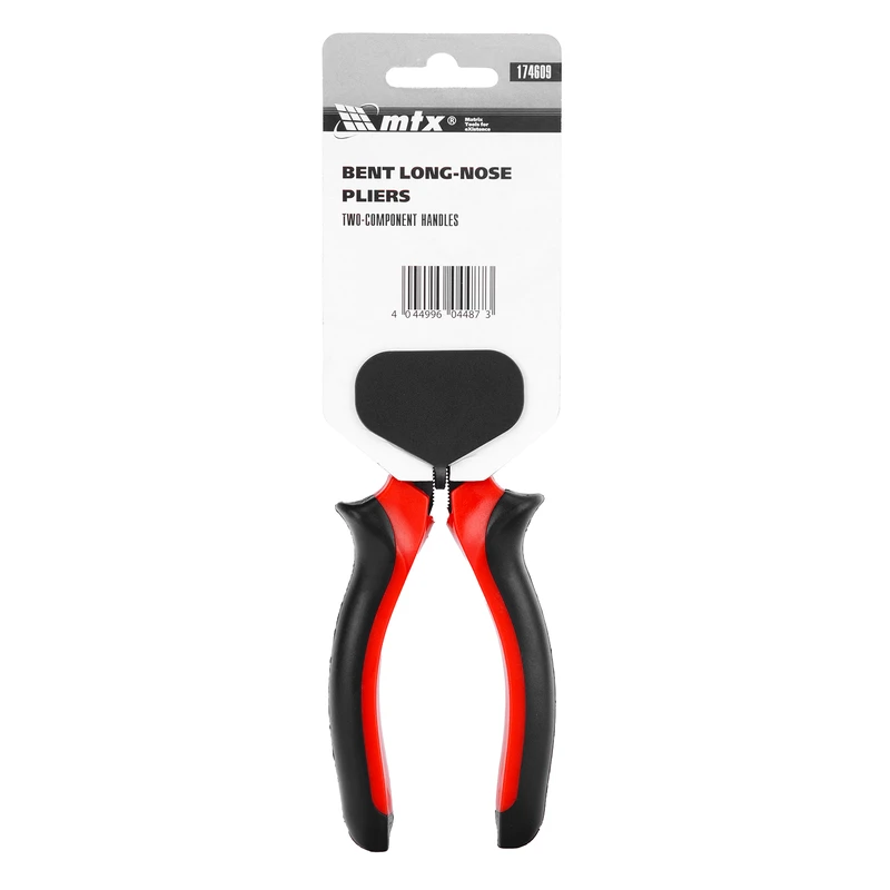 Клещи MTX, с удължени полукръгли извити челюсти Black Nickel, 180 мм, двукомпонентни дръжки