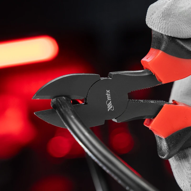 Клещи MTX, резачки странични Black Nickel, 160 мм, двукомпонентни дръжки