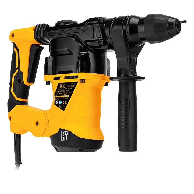 Перфоратор Denzel, електрически, RHV-1250-30, SDS-plus, 1250 W, 5 J, 3+1 режима