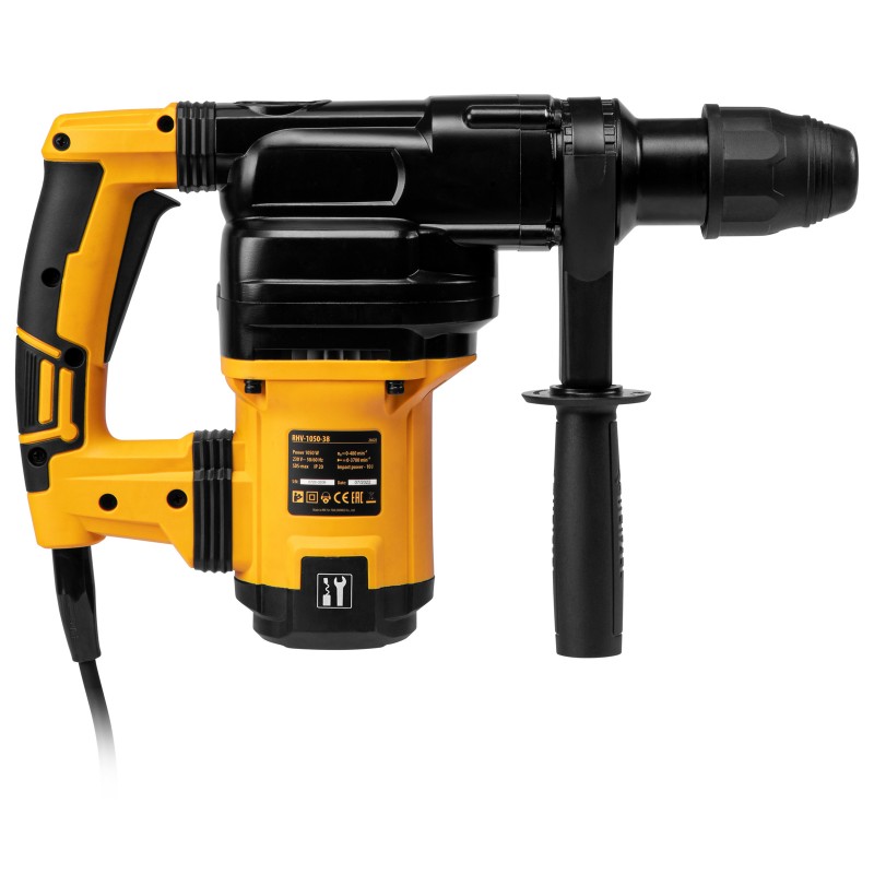 Перфоратор Denzel, електрически, RHV-1050-38-max, SDS-max, 1050 W, 10 J, 2+1 режима