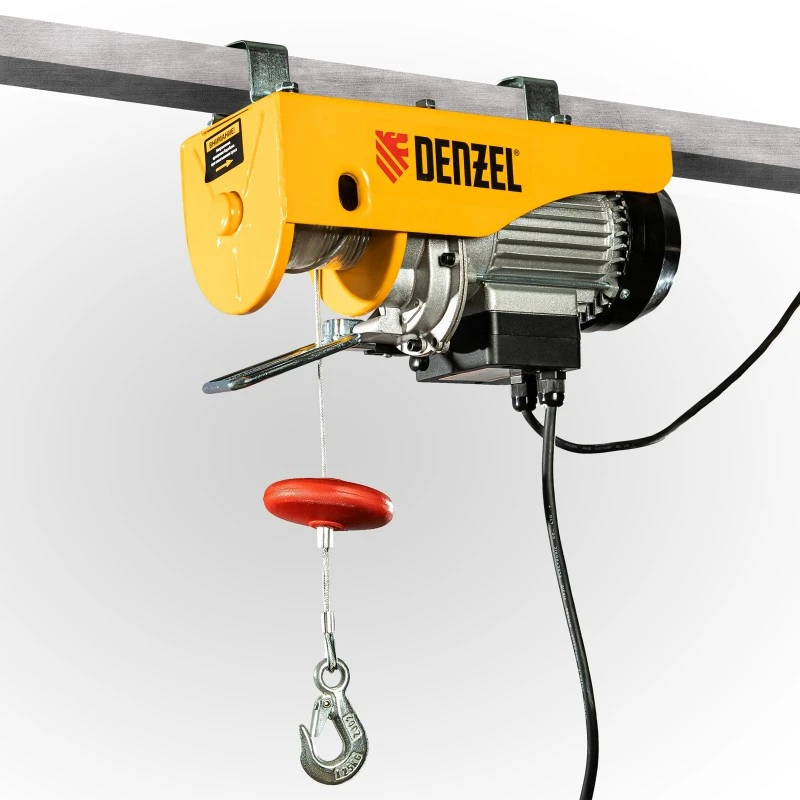 Телфер Denzel, електрически, TF-250, 0,25 т, 540 W, височина 12 м, 10 м/мин