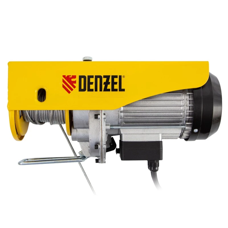 Телфер Denzel, електрически, TF-500, 0,5 т, 1020 W, височина 12 м, 10 м/мин