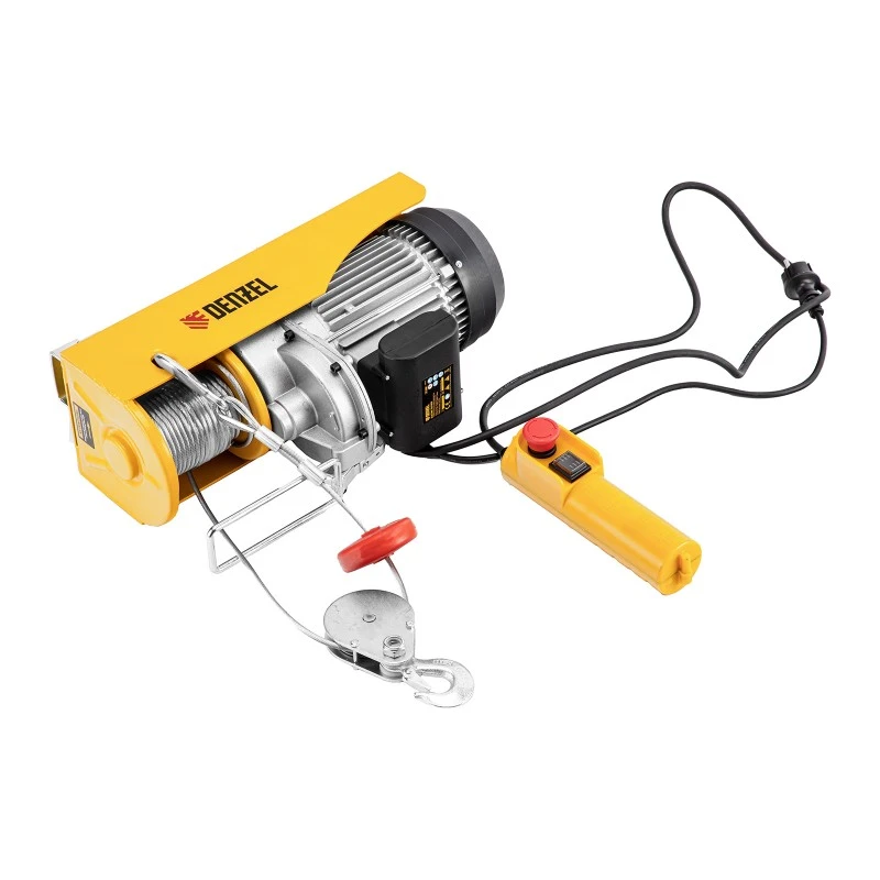 Телфер Denzel, електрически, TF-1000,1 т, 1600 W, височина 12 м, 8 м/мин