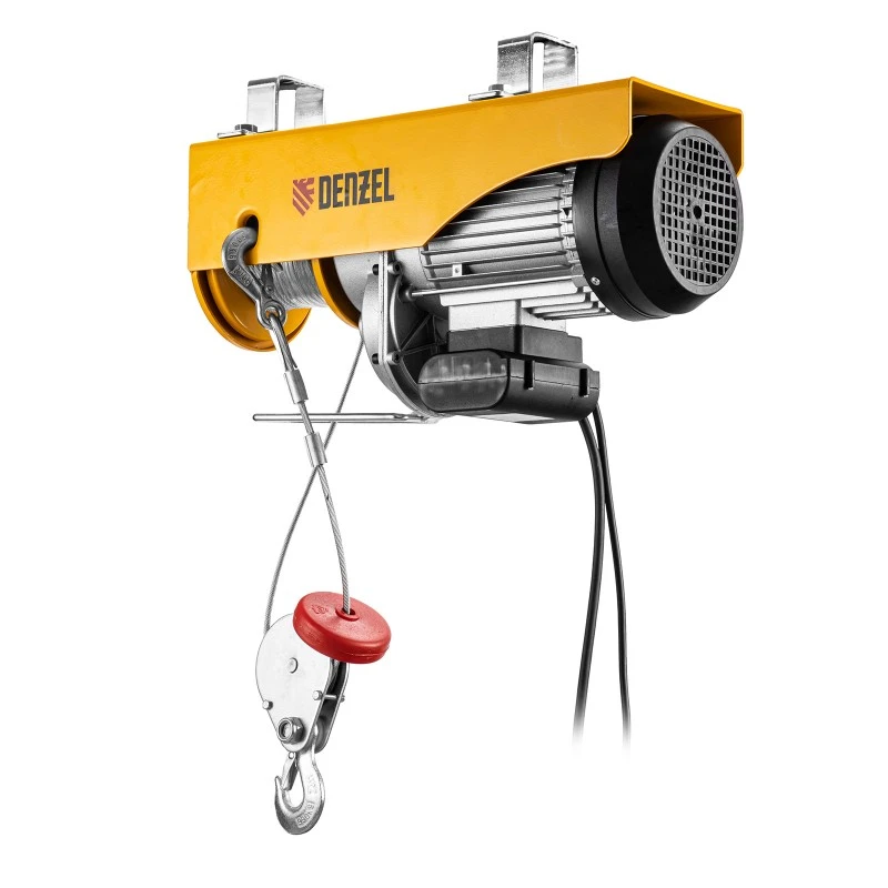Телфер Denzel, електрически, TF-1000,1 т, 1600 W, височина 12 м, 8 м/мин