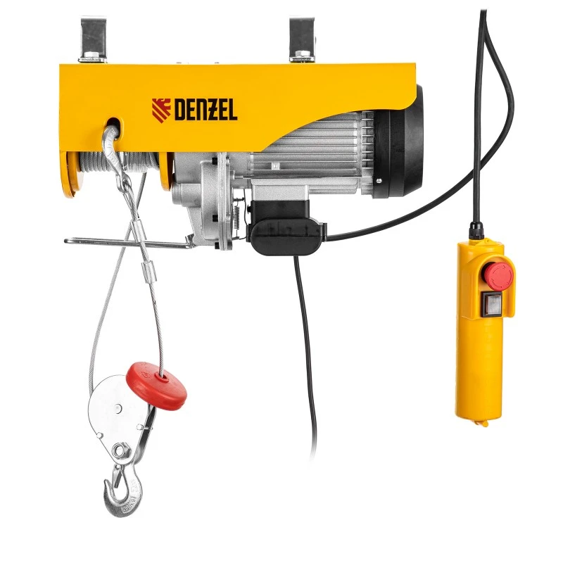 Телфер Denzel, електрически, TF-1000,1 т, 1600 W, височина 12 м, 8 м/мин