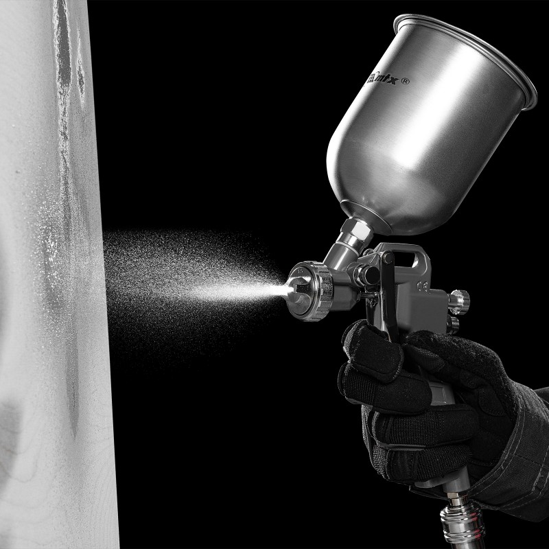 Пистолет за боя MTX, пневматичен, с горно казанче, V= 0,6 L, дюзи с диаметър 1.2, 1.5 и 1.8 мм