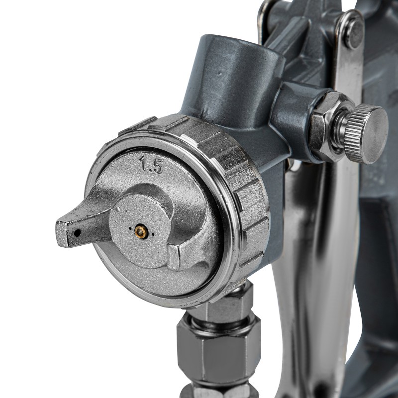 Пистолет за боя MTX, пневматичен, с долно казанче, V=0,75 L, дюзи с диаметър 1.2, 1.5 и 1.8 мм