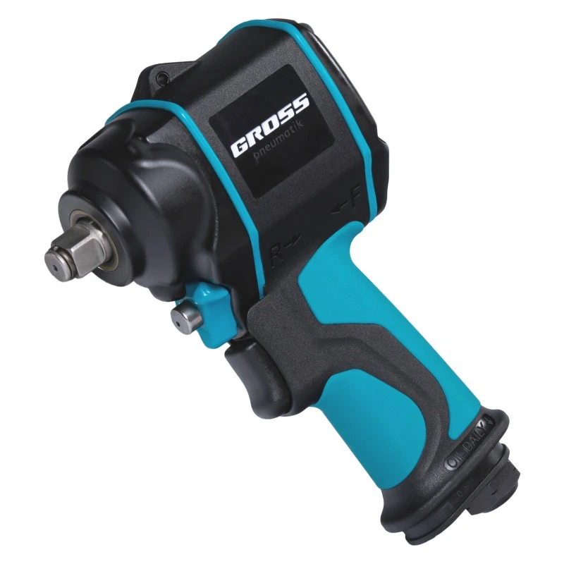 Гайковерт Gross, пневматичен, ударен, G985, 1/2",Twin Hammer, 610 Nm, 9000 об/мин,  композитен корпус