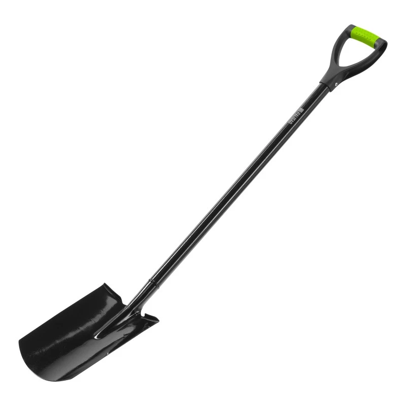 Лопата Palisad, права, правоъгълна, метална дръжка
