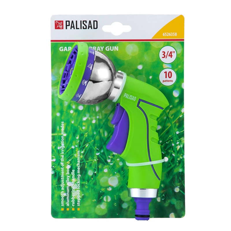 Пистолет за поливане Palisad, 10 режима, метален корпус