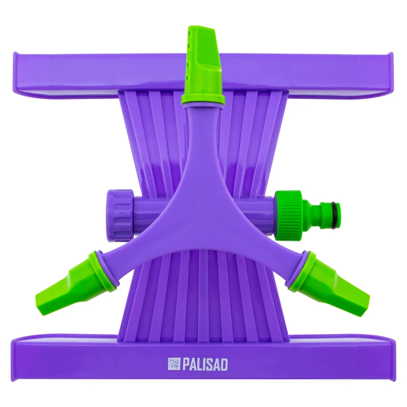 Разпръсквач Palisad, въртящ се, 3-раменен,  D 3/4", с основа, пластмасов, площ 180 кв.м., D 15м
