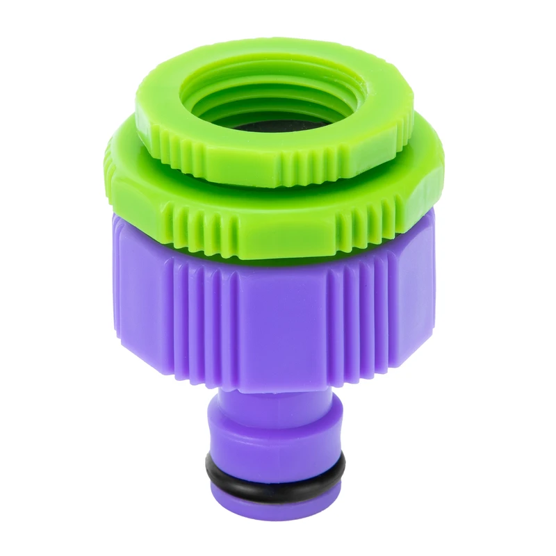 Адаптер за маркуч Palisad, за кран, вътрешна резба  1/2"-3/4"-1", пластмасов