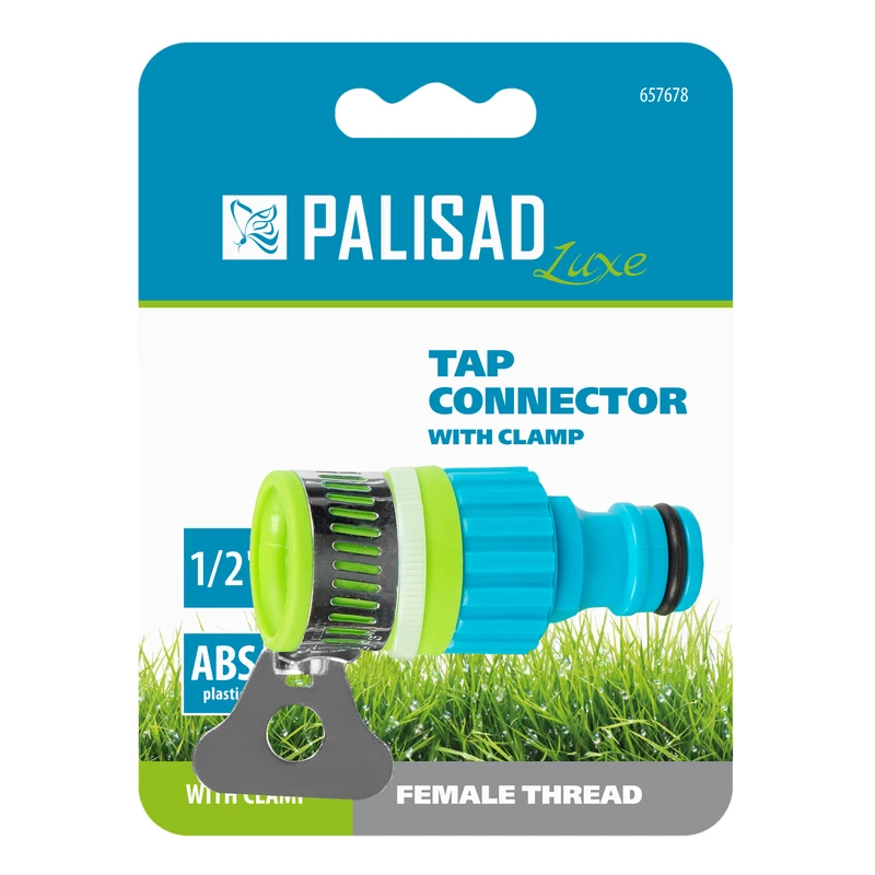 Адаптер за маркуч Palisad, за кранове без резба до 1/2", LUXE