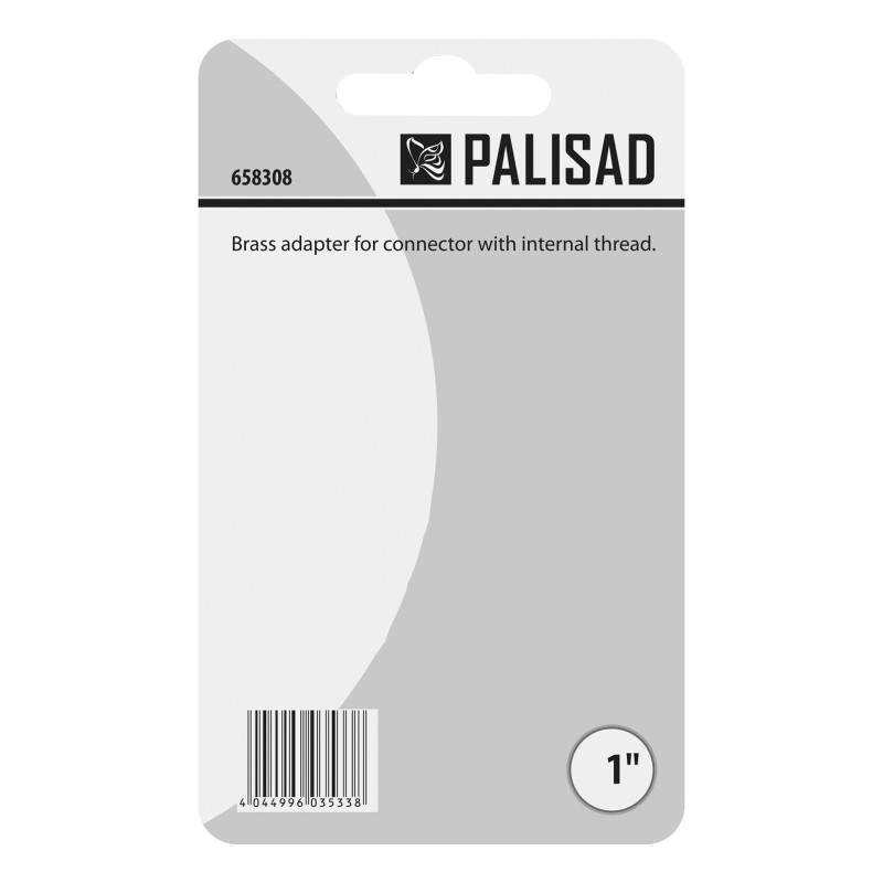 Адаптер за маркуч Palisad, за кран, вътрешна резба 1", месингов