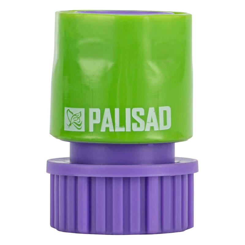 Съединител за маркуч Palisad, 3/4", вътрешна резба, аквастоп, пластмасов