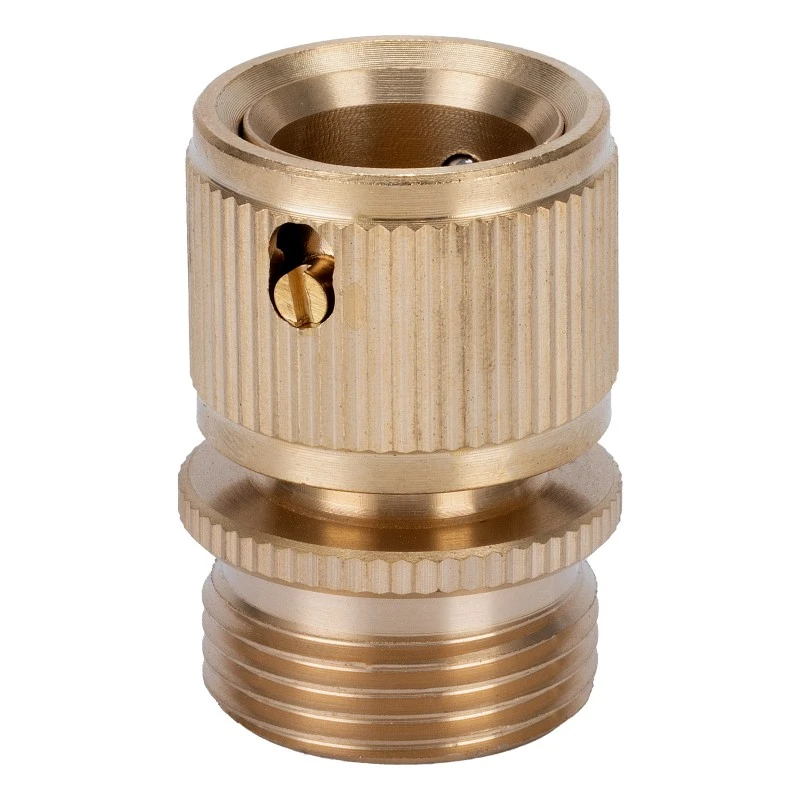 Съединител за маркуч Palisad, 3/4" външна резба, месингов