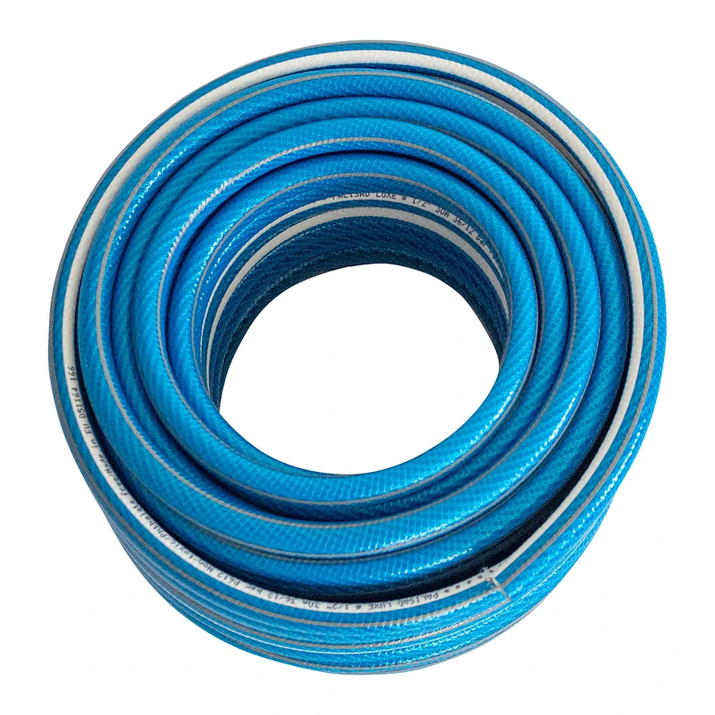 Маркуч Palisad, за поливане, подсилен, 1/2 ", 30 м, 6-слой, без фталати, син, Luxe