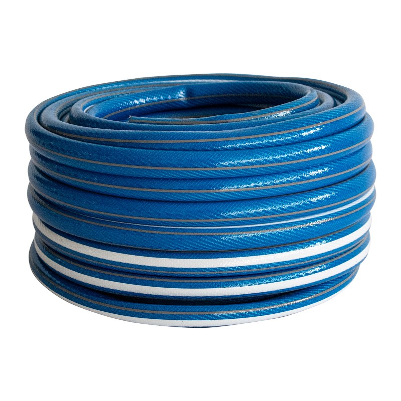 Маркуч Palisad, за поливане, подсилен, 3/4 ", 30 м, 6 слоя, без фталати, син, Luxe