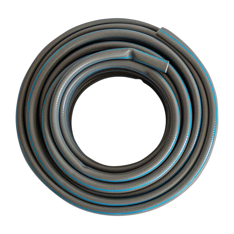 Маркуч Palisad, за поливане, подсилен, 1/2 ", 20 м, 4 слоя, без фталати, сив