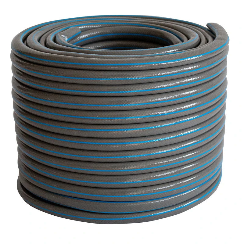 Маркуч Palisad, за поливане, подсилен, 1/2 ", 50 м, 4 слоя, без фталати, сив