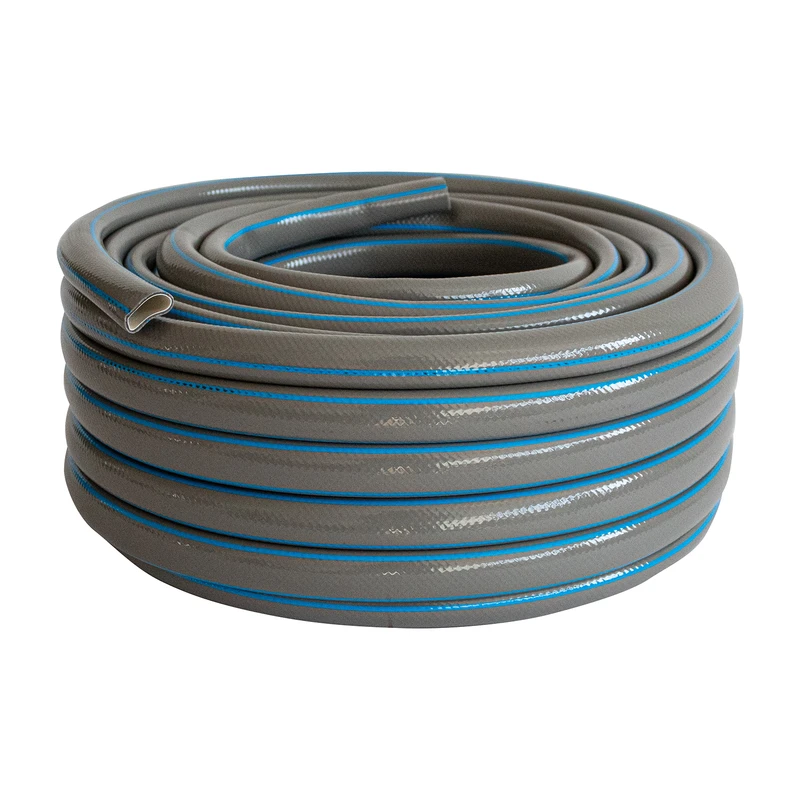 Маркуч Palisad, за поливане, подсилен, 3/4 ", 30 м, 4 слоя, без фталати, сив