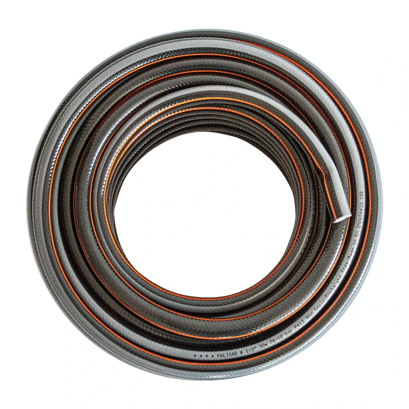Маркуч Palisad, за поливане, подсилен, 1/2 ", 20 м, 4 слоя, без фталати, черен