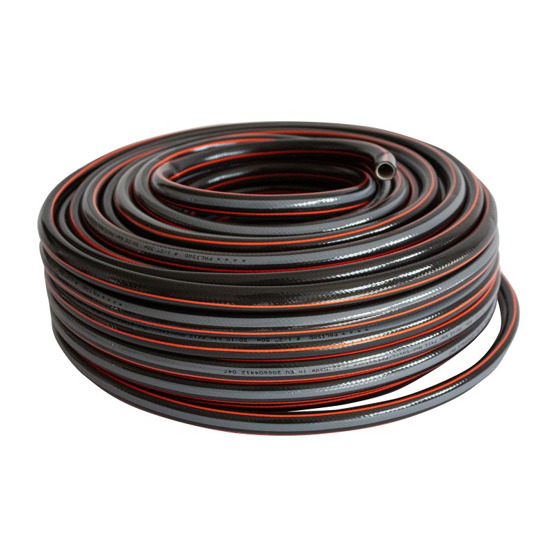 Маркуч Palisad, за поливане, подсилен, 1/2 ", 50 м, 4 слоя, без фталати, черен